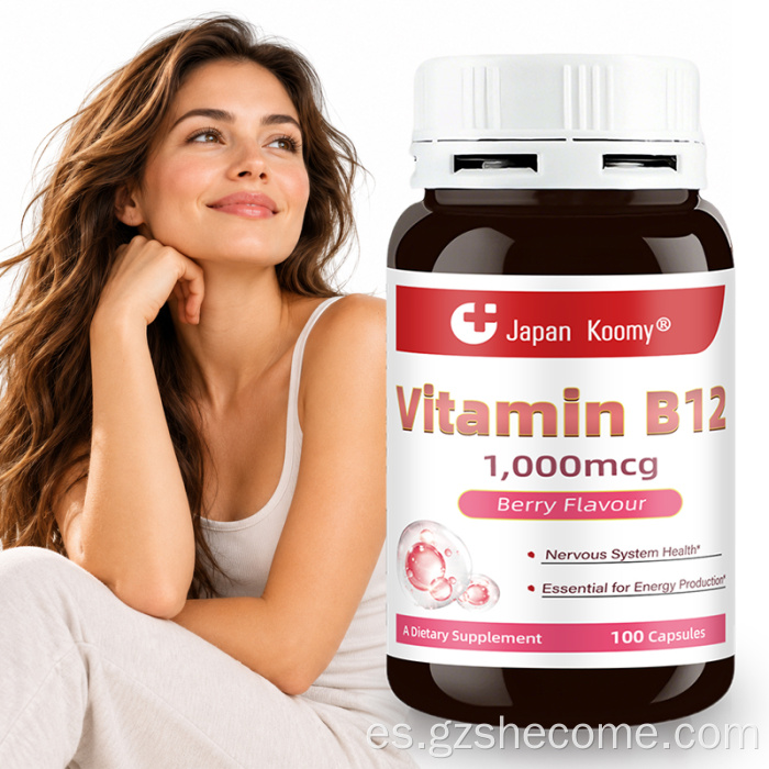 Shecome Vitamina B12 Cápsulas Energía y Apoyo al ADN
